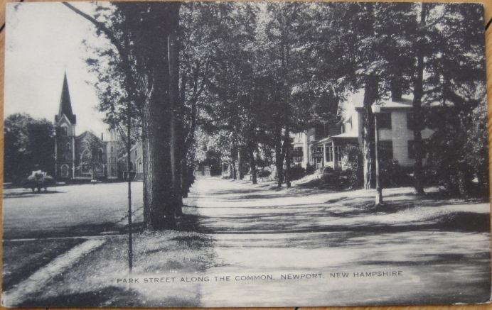 1930 PC Park Street & Common Newport, New Hampshire NH  