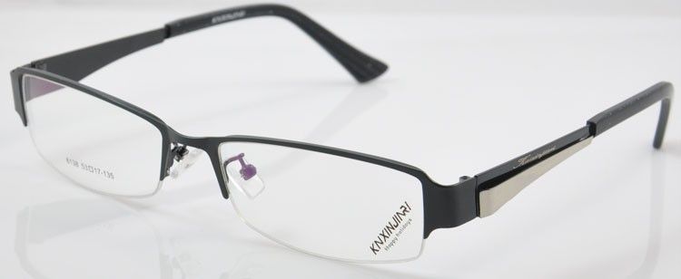 6138 mans half rim metal optical eyeglasses frames  
