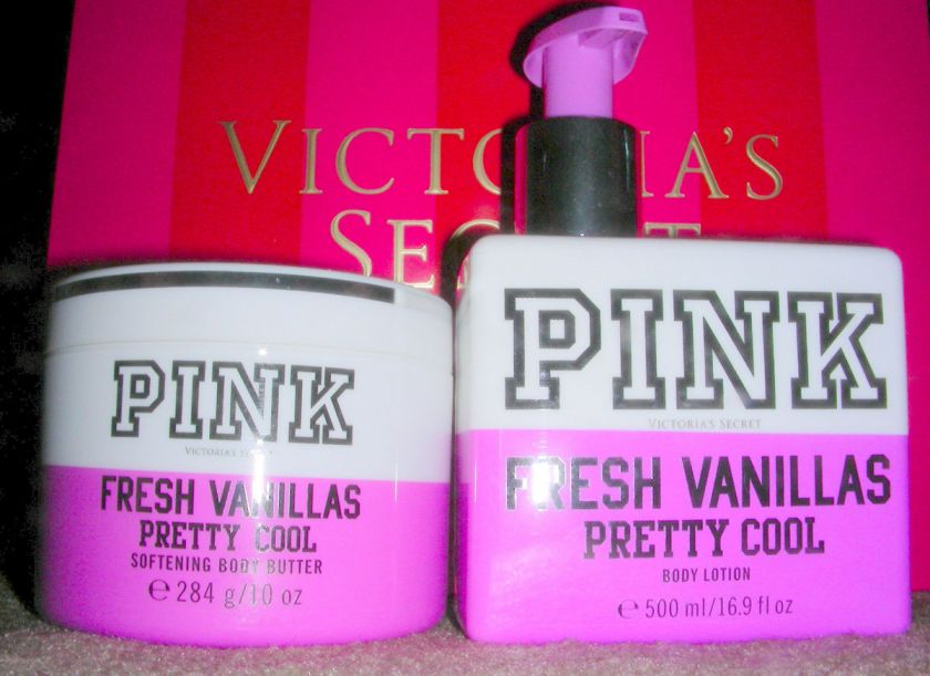 Victorias Secret Pink Fresh Vanillas Softening Body Butter & Lotion 