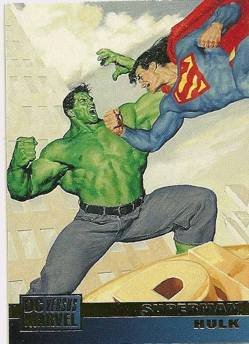 SUPERMAN/HULK #1 1995 DC Vs Marvel card Glen Orbik  