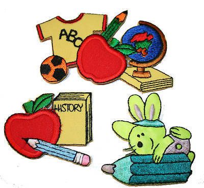 C297 Lot of 3 Kids School type Badge Patch  