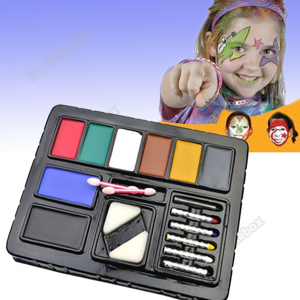 Fun Face Colorful Paint Ultimate Party Cosplay PACK KIT Painting Make 