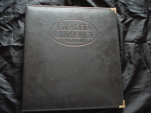 THIS IS OF HIGH QUALITY REAL LEATHER CURRENCY PORTFOLIO ALBUM