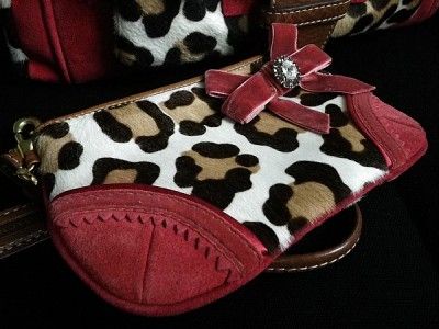 Coach Ltd Ed SOHO Ocelot Leopard Haircalf Pocket Purse Bag Satchel 