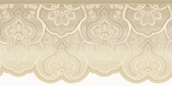 Victorian Ivory & Cream Lace Wallpaper Border  
