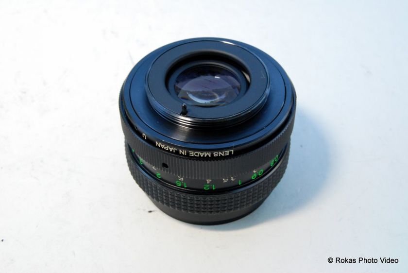 Pentax Vivitar 50mm f1.9 lens manual focus screw M42  