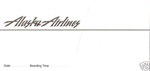 Ticket Jacket   Alaska Airlines   1993 (TJ449)  