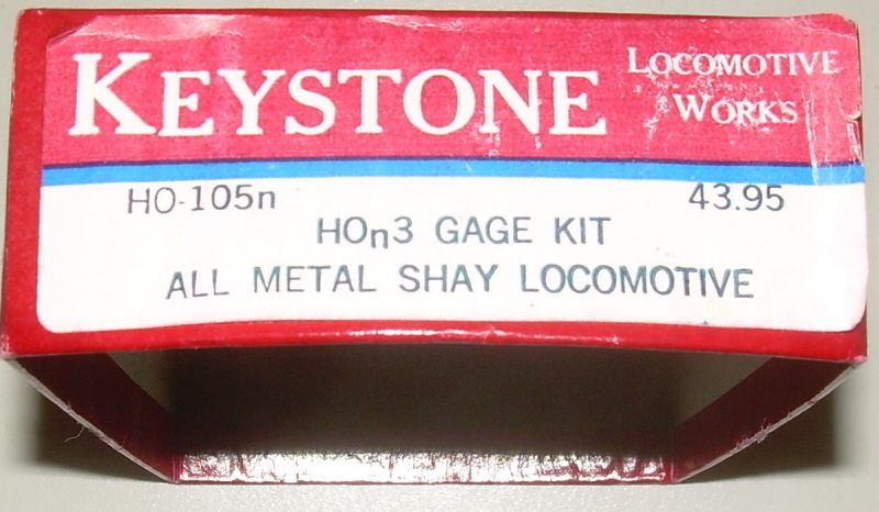 HOn3 Keystone   All Metal Shay Locomotive Kit  