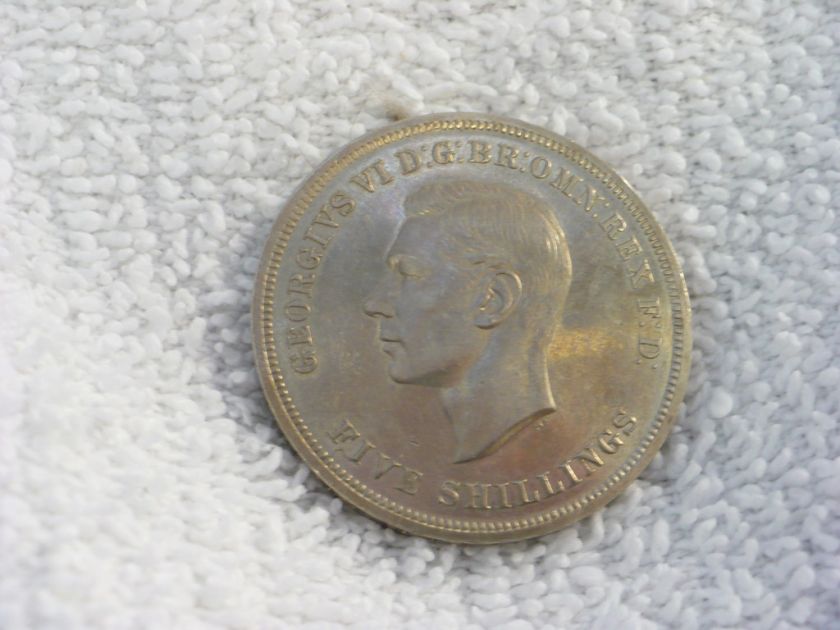 DZ  UK COIN FIVE SHILLINGS 1951 GEORGE VI  