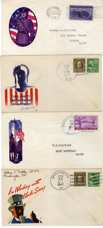 US WWII Patriotic Covers Group of 22  