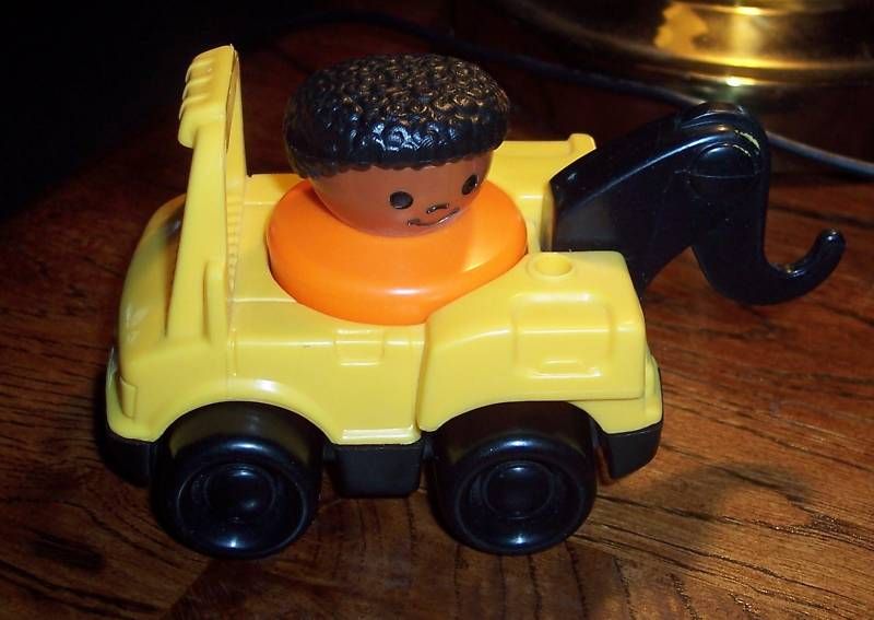 MEXICO FISHER PRICE LITTLE PEOPLE 1990 BROWN BOY/TRUCK  