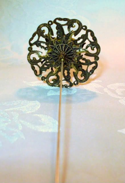   Style Victorian Art Nouveau Art Deco Bronze Bumble Bee Hat Pin  