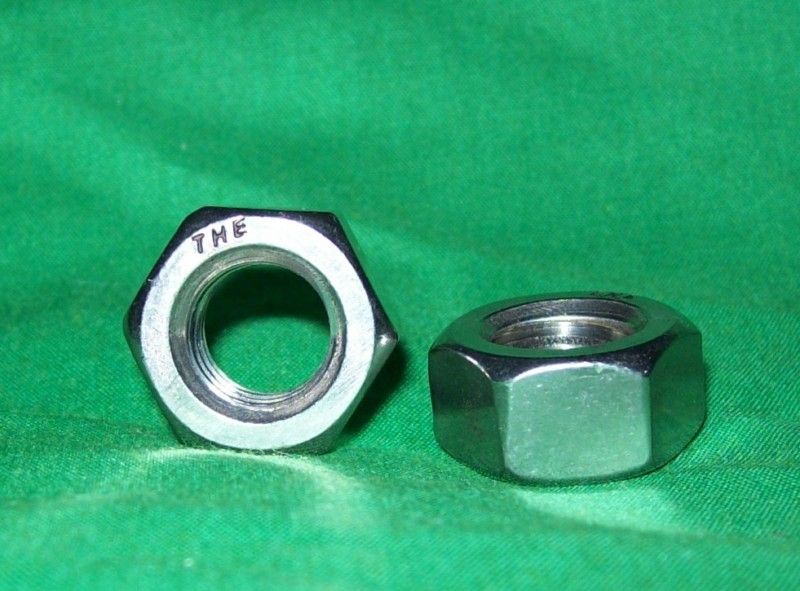 Stainless Steel Hex Machine Screw Nuts 4/40 (50)  
