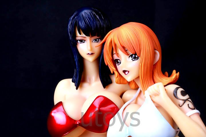 One Piece Nico Robin & Nami Bikini Pre painted Resin Figure  
