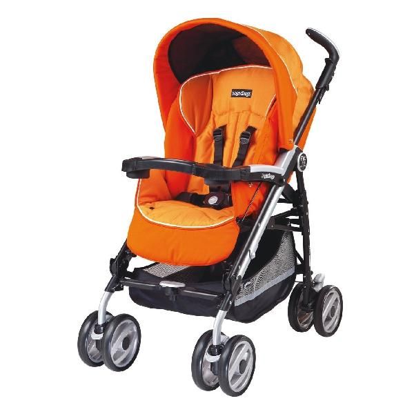 NEW Peg Perego Pliko P3 Compact Umbrella Apricot Orange Baby Stroller 